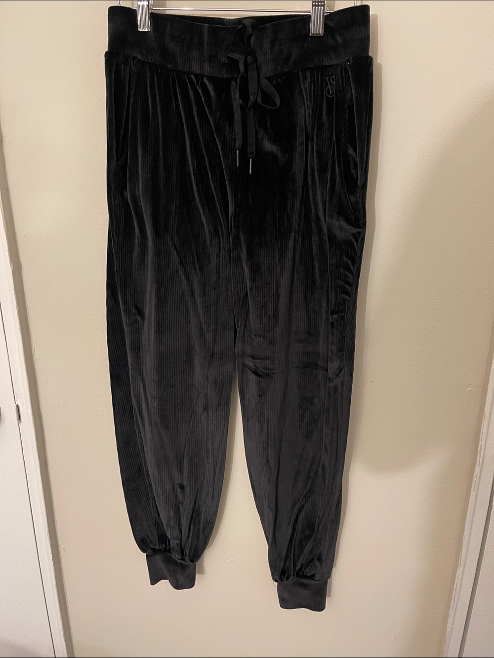 Victoria's Secret Black Velour Lounge Pants